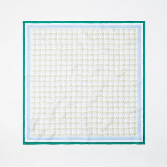 Ann Taylor Houndstooth Silk Little Scarf NWT - Picture 2 of 6